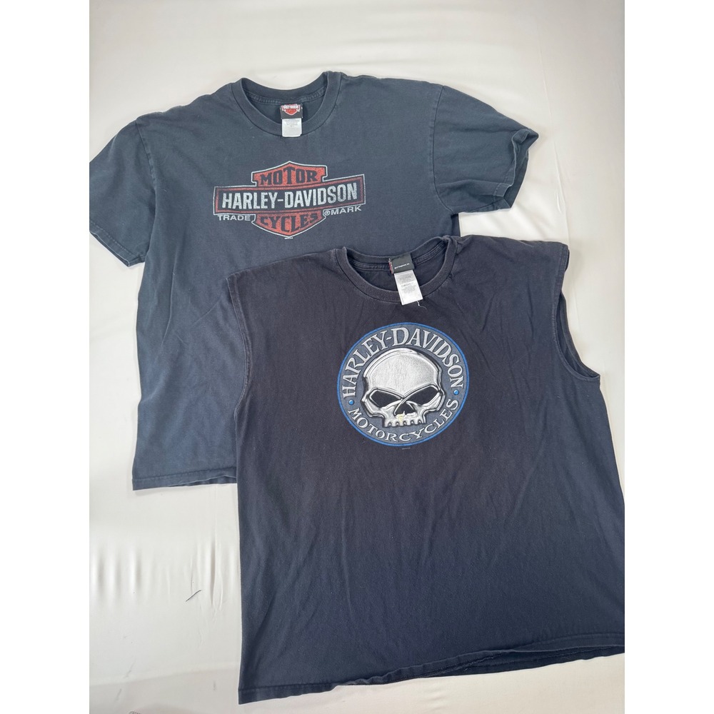Harley-Davidson T-Shirt XL Tank Top XXL Skull Set of 2 Richmond Hill Victoria BC